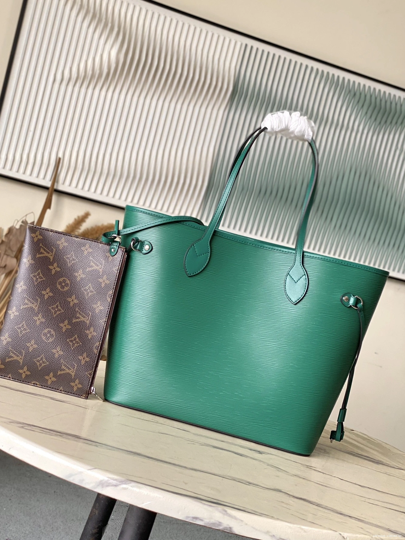 Official oldcobbler MM-31*28*14cm VUITTON NEVERFULL LOUIS 0824